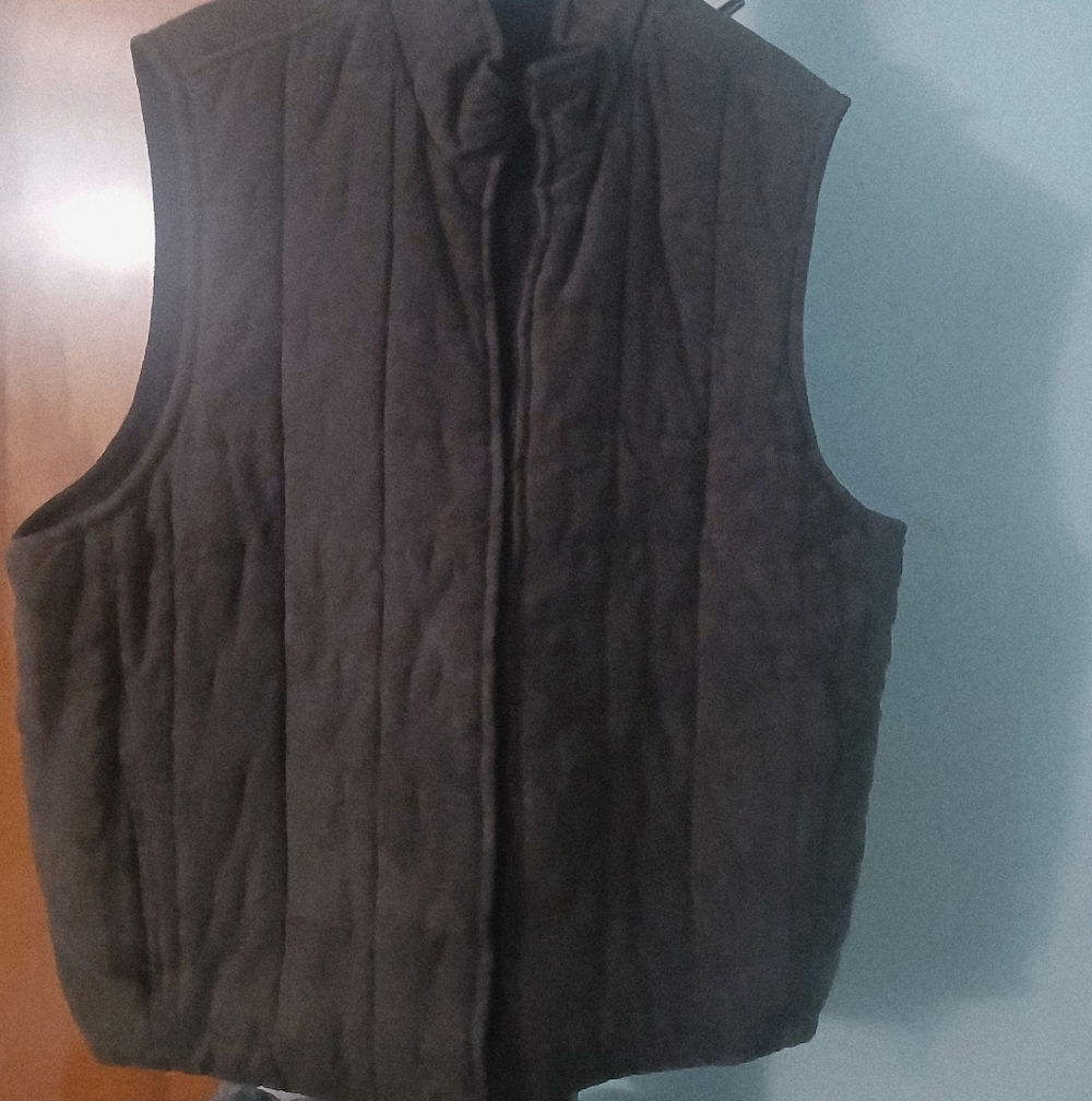 Weathercast reversible Brown Quilted Vest